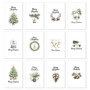 Lot de 12 cartes de Noël haut de gamme avec enveloppes assorties