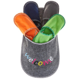 Chaussons Gris Confortables Taille Unique - Out of the Blue