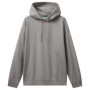 Sweat à Capuche en Coton Organique United Colors of Benetton - Gris