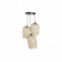 Suspension DKD Home Decor Noir Métal Marron Clair Bambou (30 x 30 x 94 cm) 219,99 €