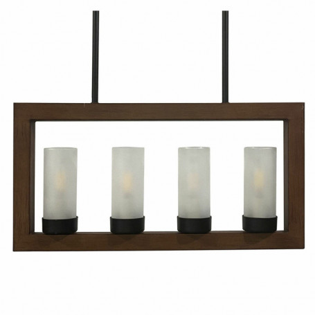 Suspension DKD Home Decor Marron Aluminium Verre (52 x 6 x 26 cm) 129,99 €
