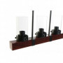 Suspension DKD Home Decor Verre Noir Marron Aluminium (50 x 8 x 21 cm) 139,99 €