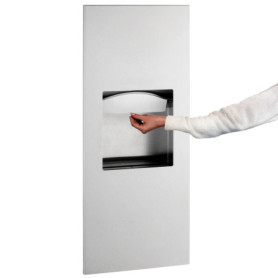 Distributeur de Papier Essuie-Tout Encadré en Acier Inoxydable Satiné Bobrick B-36903