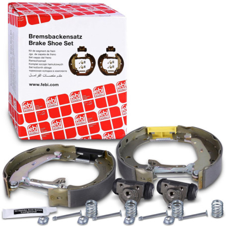 Jeu de mâchoires de frein arrière Febi bilstein 37243 pour Renault Kangoo