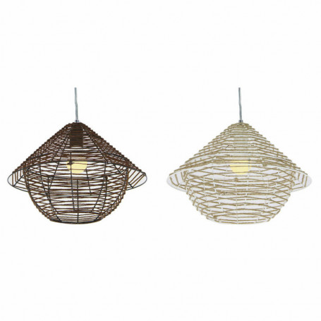 Suspension DKD Home Decor Métal Marron Corde Blanc (38 x 38 x 27 cm) (2 pcs) 159,99 €