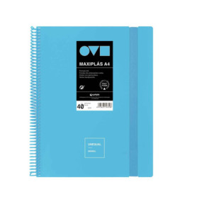 Classeur à Pochettes Transparentes A4 Grafoplás - Bleu Pastel, 40 Pochettes