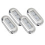 Bzocio 4PCS Lampes de Signalisation LED Étanches pour Bateaux - Lumières de Courtoisie Blanches