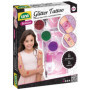 Set de Tatouages Pailletés LENA pour Filles - 4 Couleurs et 10 Pochoirs