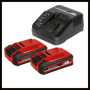 Kit d'Outils Électriques Einhell Power X-Change avec Batteries et Chargeur