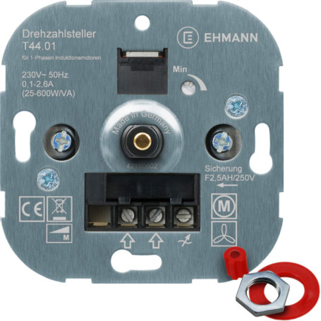 Variateur de Compte-Tours EHMANN 4400x0100 avec Adaptateur 230V