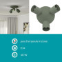 Plafonnier Eglo Tilston à 3 Spots Orientables en Acier Vert Foncé