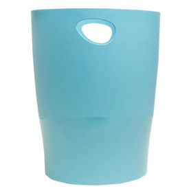 Corbeille à Papier Exacompta Pop N'Co - Lot de 8 - 15 Litres - Cyan
