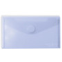 Lot de 5 enveloppes en plastique Grafoplás - Fermeture Velcro, Bleu clair, 22,5 x 12,5 cm