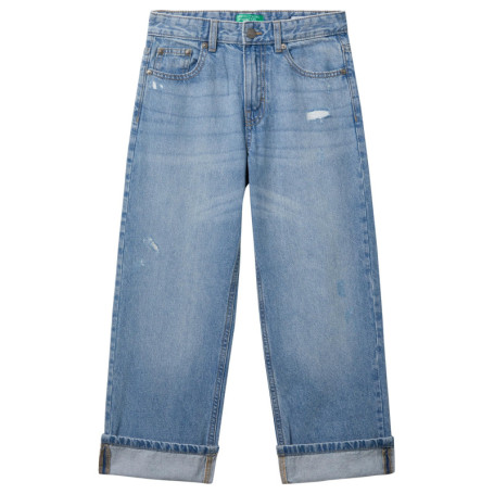 Pantalon en Denim Bleu United Colors of Benetton pour Enfants