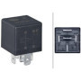 Relais électrique HELLA 24V 5 pôles avec double sortie - 20A