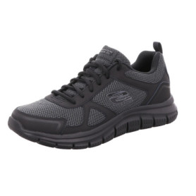 Sneakers Basses Skechers Homme en Cuir Noir - Modèle 52630