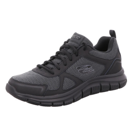 Sneakers Basses Skechers Homme en Cuir Noir - Modèle 52630