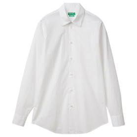Chemise en Coton Organique Blanc - United Colors of Benetton