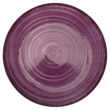 Set de 6 assiettes plates en porcelaine Baita Purple