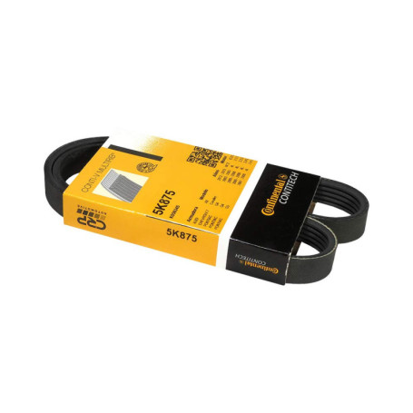 Courroie trapézoïdale à nervures ContiTech 5PK875 pour voiture