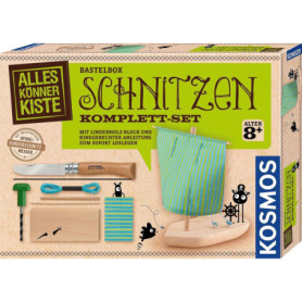 Kit de Sculpture pour Enfants avec Couteau Opinel - Bateau en Bois à Créer