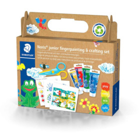 Kit de Peinture au Doigt Noris Junior de Staedtler - 6 Pièces avec Livre d'Activités
