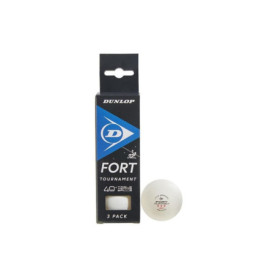 DUNLOP Balle de Tennis de Table 40+ Fort Tournament - Pack de 3