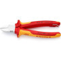 Pince Coupante Knipex VDE Bi-Matière 70 06 180 T BK - Isolée et Précise
