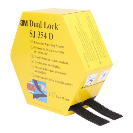Ruban de Fixation Amovible 3M Dual Lock SJ354D - 25 mm x 10 m