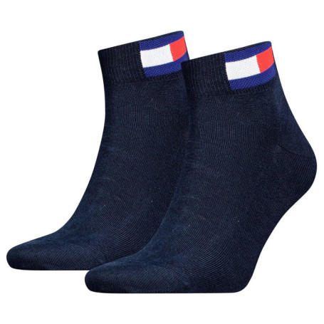 Lot de 2 Paires de Chaussettes Unisexes Tommy Hilfiger - Bleu Marine