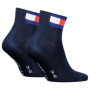 Lot de 2 Paires de Chaussettes Unisexes Tommy Hilfiger - Bleu Marine