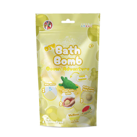 Kit de Fabrication de Bombes de Bain Jaune pour Enfants - Science4you