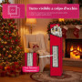 Boîte de rangement pour rouleaux de papier cadeau Wintem avec fenêtre transparente