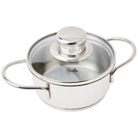 Fissler Mini Faitout en Acier Inoxydable avec Couvercle en Verre - 12 cm