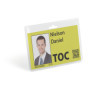 Porte-badge horizontal Durable 60x90 mm - Pochette transparente - 20 pièces