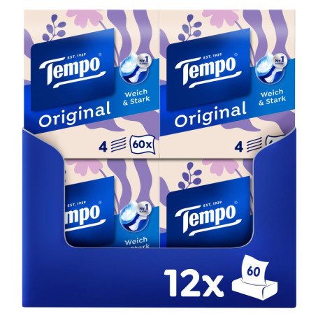 Tempo Lot de 12 Boîtes de Chiffons Lavables Extra Résistants et Doux