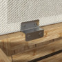 Coffre de Rangement HOMCOM en Bambou avec Assise Confortable