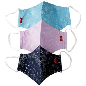 Bandana Réutilisable Levi's Mixte - Lot de 1 en Bleu/Violet/Topaze