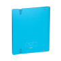 Classeur à 4 anneaux A4 Grafoplás en polyfoam bleu pastel - Idéal pour l'organisation scolaire