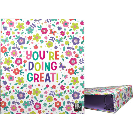 Classeur A4 Grafoplás 4 Anneaux Mixte 40 mm - Collection Bits&Bobs