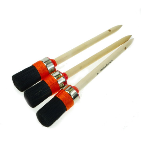 Lot de 3 pinceaux ronds ROTIX - 35 mm de diamètre, taille 8