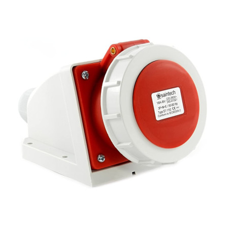 Prise Murale CEE 16A 400V IP67 avec Couvercle à Charnière - Idéale pour Camping