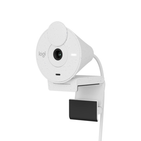 Webcam Logitech Brio 300 Full HD avec Micro Réducteur de Bruit - Blanc