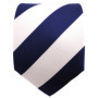 Cravate Rayée Bleu Cobalt et Blanc - Style Classique par TigerTie