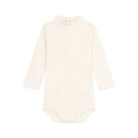 Body Bébé Col Roulé en Coton Uni - Petit Bateau