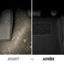 Lot de 4 Tapis de Voiture Universels en Moquette Antidérapants