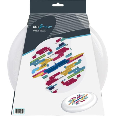Frisbee Multicolore Out2Play - Disque à Lancer de 25 cm pour Activités Extérieures
