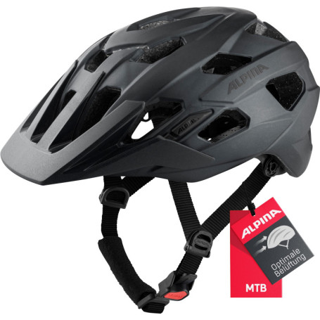 Casque de Vélo ALPINA ANZANA Unisexe Noir Mat 57-61 cm