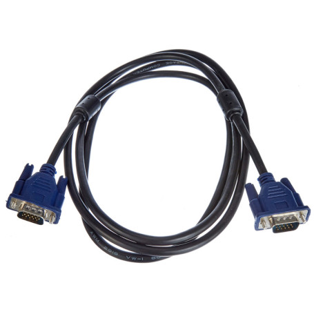 Câble VGA AKYGA 1,8 m pour Moniteur et PC - Connecteur Mâle Noir