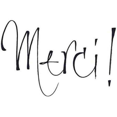 Tampon Bois Multicolore 'Merci !' - Artemio